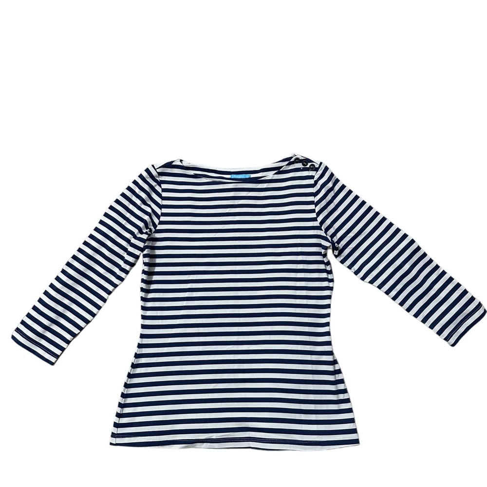 J. McLaughlin Sailor Navy Striped Shirt Size XS